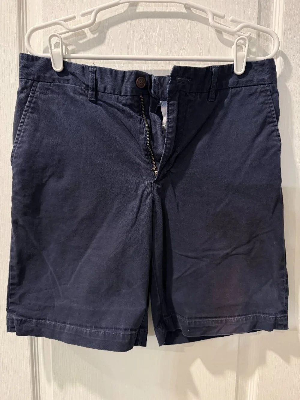 Land's End Men's Traditional Fit Chino Shorts Navy Size 32 8.5
